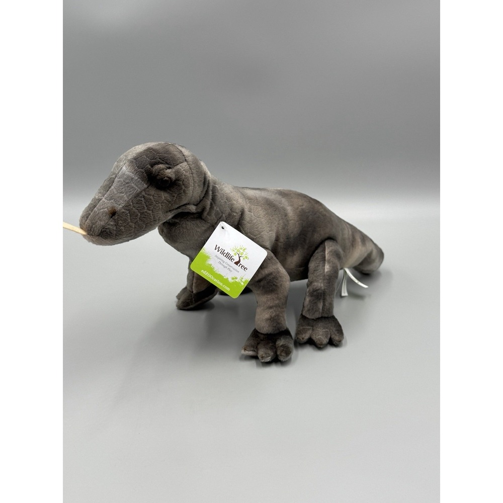 Wildlife Tree Komodo Dragon Realistic Plush 12" Long Stuffed Animal